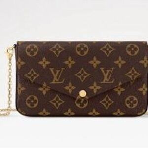 Louis Vuitton Dark Brown Monogram Wristlet